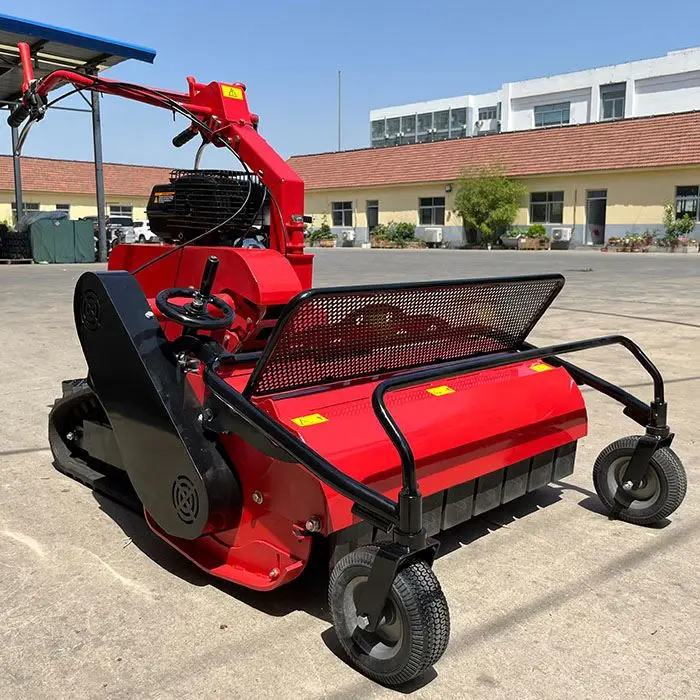 China Making Gasoline Engine flail Lawn Mower for Garden Hand Push flail Lawn Mower Cutting Width 860mm