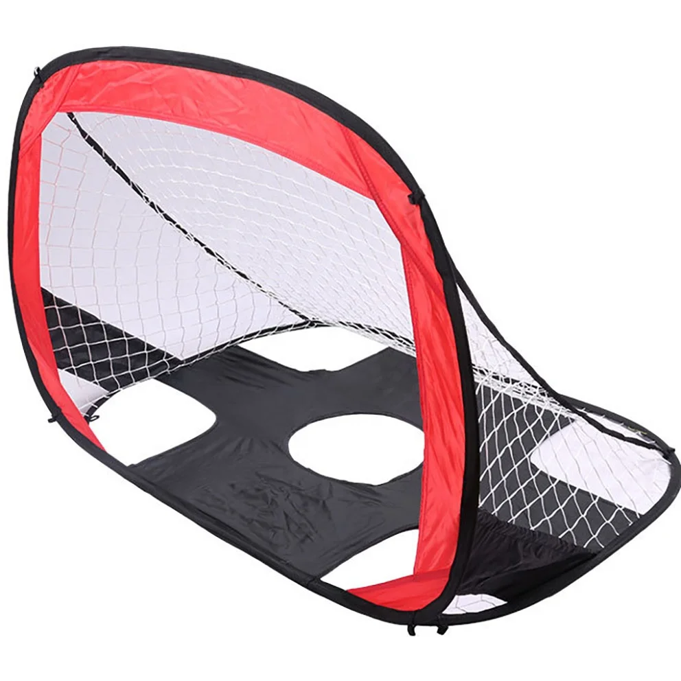2 In 1 Pop Up Kids Soccer Goal Foldable Portable Football Net-Indoor -Outdoor Sports And Shooting Practice For Backyard Play