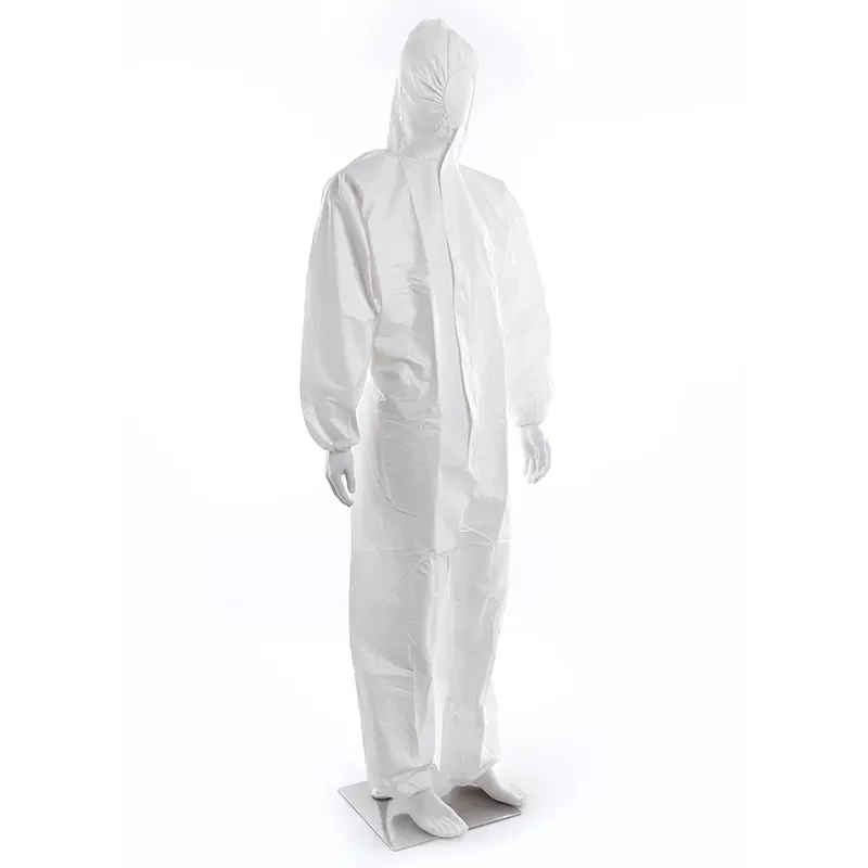 XIANZHIBO Disposable Jumpsuit PPE SMS Suit Tyvek Type 5/6 Coverall Dupont Work Wear Disposable Protective Isolation Coverall