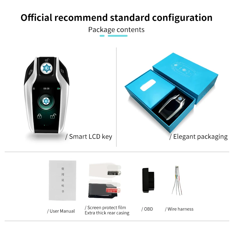 SPY hot sale Touch Screen Smart LCD Key For All car Vehicles car alarm system remote control door lock car security system