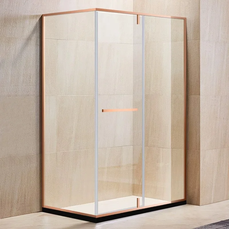 Розово-Золотая индивидуальная душевая кабина