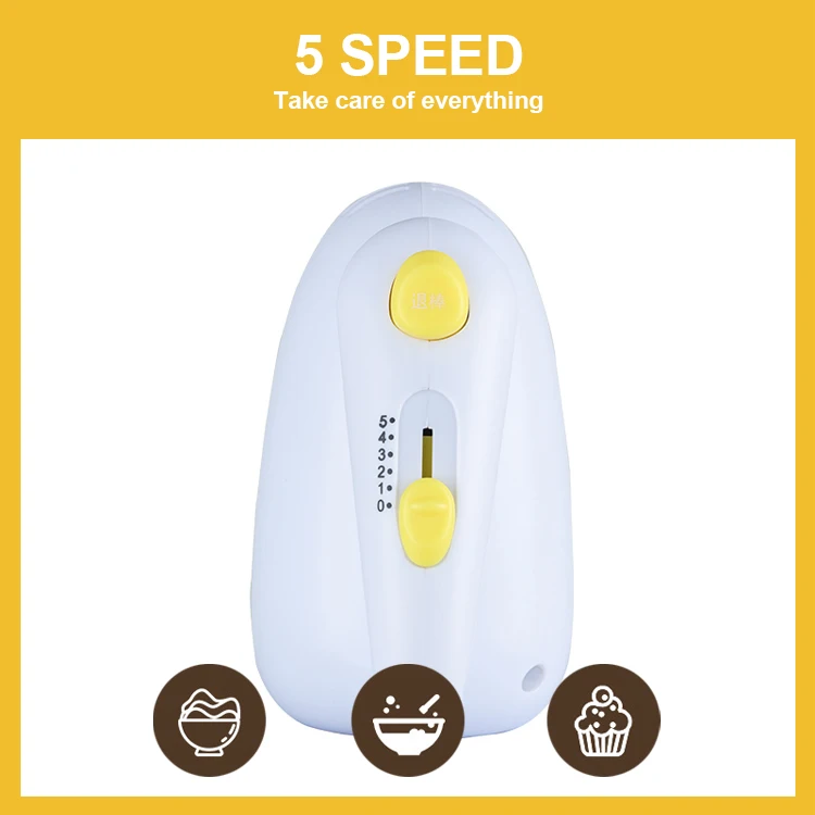 CX-6627 Batidora Electrica Portatil Kitchen Utensils Egg Cream Mixer Machine Universal Handy 7 Speed Mini Hand Mixer With Base