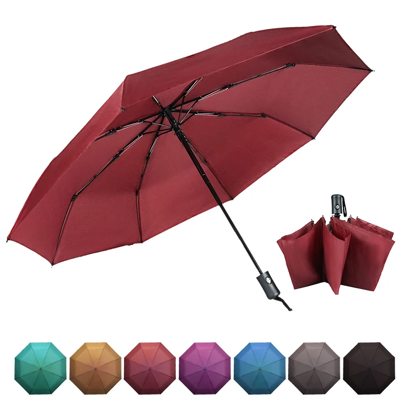 Wholesale Reverse Automatic Folded Rain Cane Umbrella Foldable Umbrella Promotional Umbrella With Fan