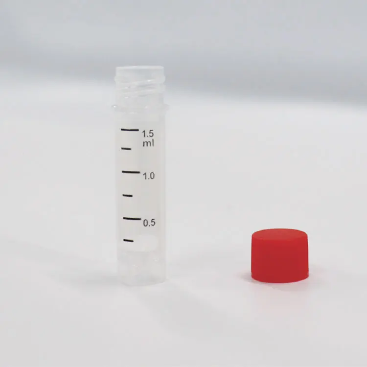 PP medical plastic 1.5 ml colored freezer cryovial cryogenic vial filling and sealing unit with storage box