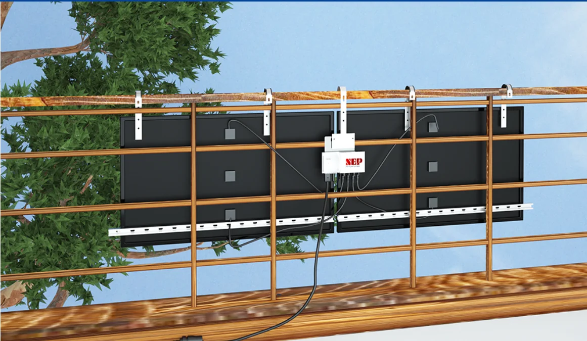 NEP 400w Mini Solar Micro Inverter Dc To Ac Wifi On Grid Solar Inverter For Home Balcony Photovoltaic Solar Panel System