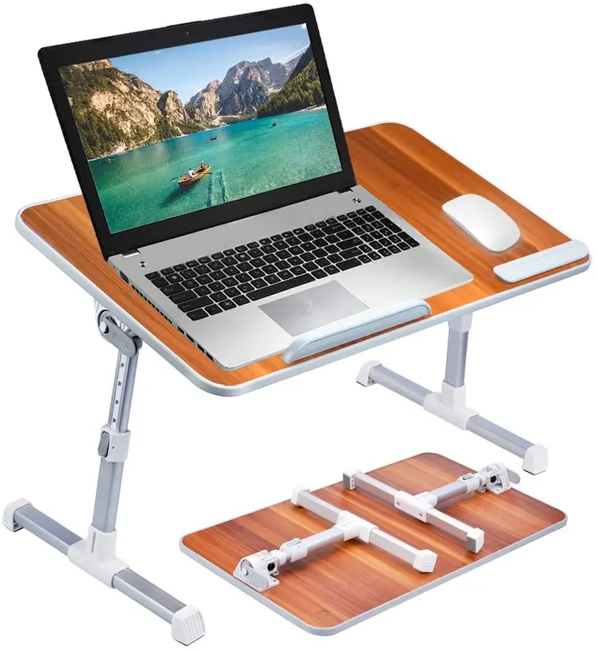 Portable Adjustable Aluminum Laptop Desk Light Weight Ergonomic TV Bed Lap Tray Stand Up Lap Table