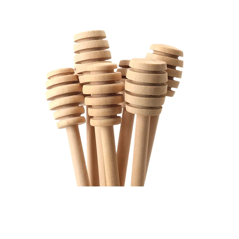factory natural customized logo wooden honey dipper honey dipper sticks honey dipper