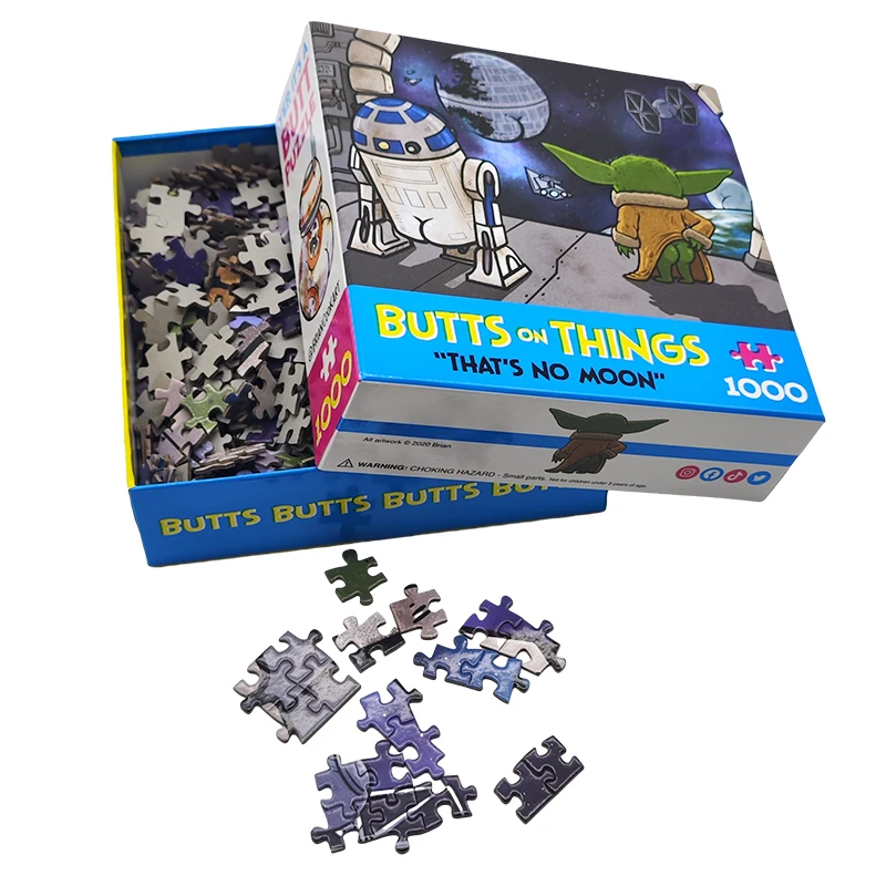 High Quality Custom Printing 500 1000 Pieces Super Hero Cartoon Jigsaw Puzzles for Adults