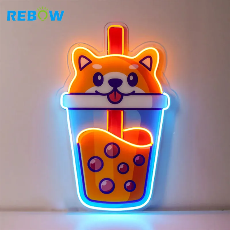 Free Design Customized Led Neon Logo Sign UV Printed Neon Sign