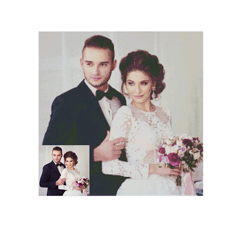 Алмазная 5d картина «сделай сам» HUACAN, фото на заказ, полноразмерная картина из страз, алмазная вышивка, подарок для малышей, свадьбы, родителей