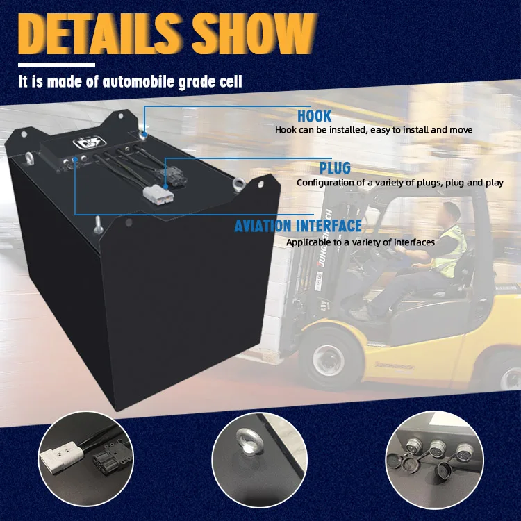 Вилочный погрузчик LiFePO4 48 В 400ah 20480wh литиевый 51 2 для грузовых автомобилей аккумуляторная батарея toyota Doosan Электрический вилочный