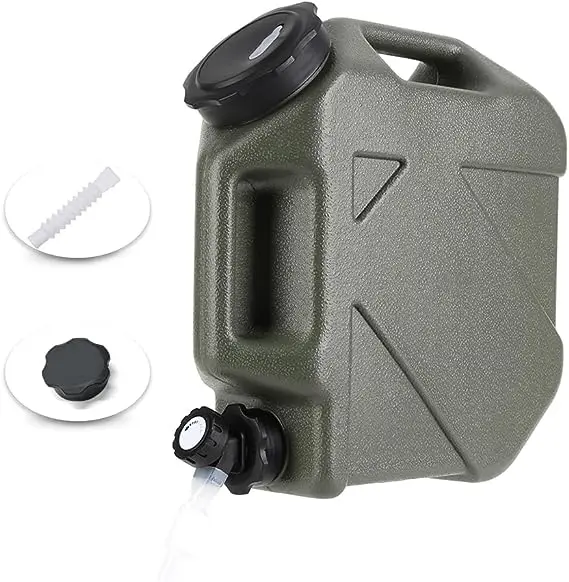 Outdoor camping food grade water bucket with faucet emergency storage large capacity10L 18L tank portable Travel bucket with Tap