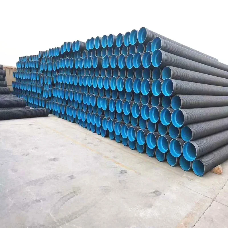 500 мм ISO двойные гофрированные трубы HDPE и фитинги для