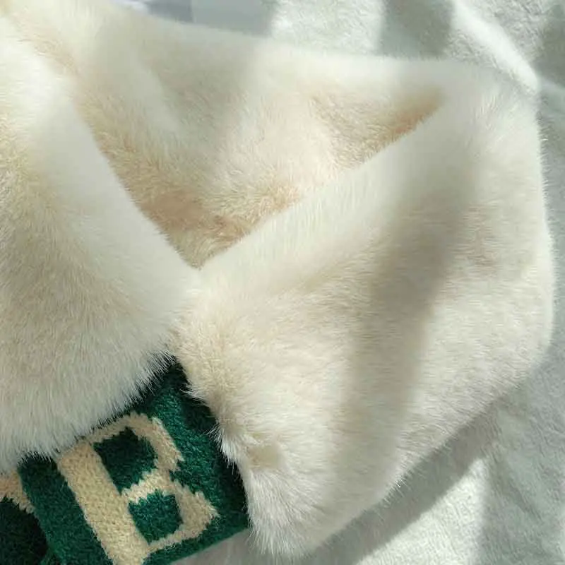 Оптовая продажа Модный женский зимний теплый шарф из искусственного меха и