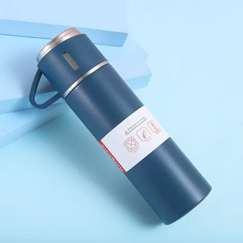 Double Wall Stainless Steel Insulated Bottle Travel Mug Cup Set Vacuum Flask Set Drink Water Bottle