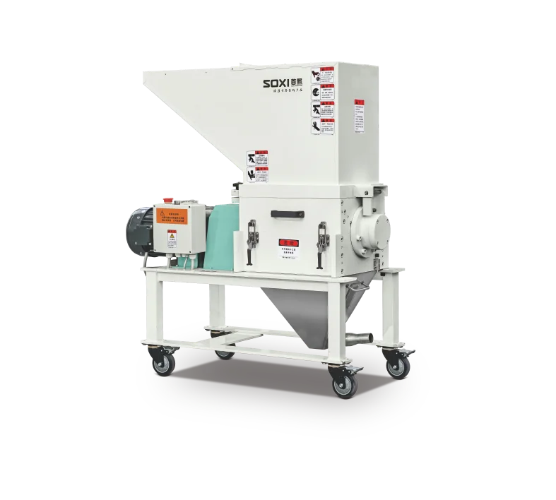 industrial Low speed sound proof injection machine side recycled waste degraded material plastic pulverizer