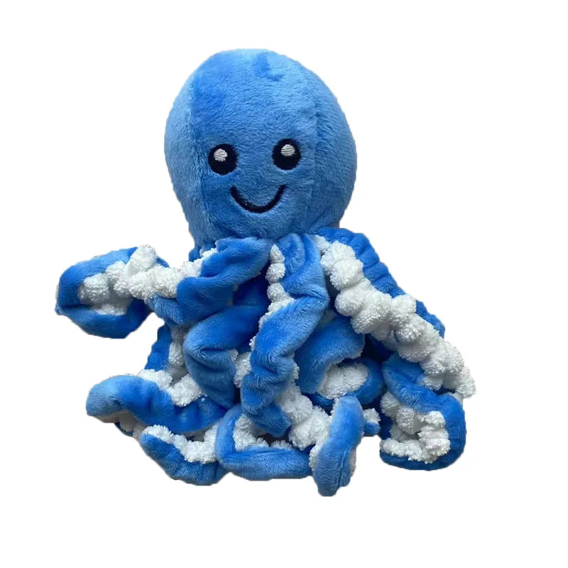 SY2025 Pet plush toy octopus dog dog puzzle  biting sound toy octopus interactive pet supplies
