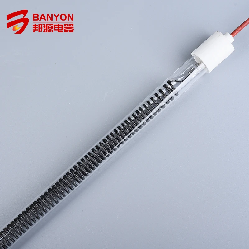 Customized High Quality Carbon Fiber Clearing Quartz Infrared Heating Tube for Electric Heaters Ovens Drying Equipment Therapy