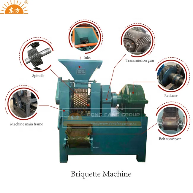 Professional  Coal Briquette Roller Ball Press  Machine
