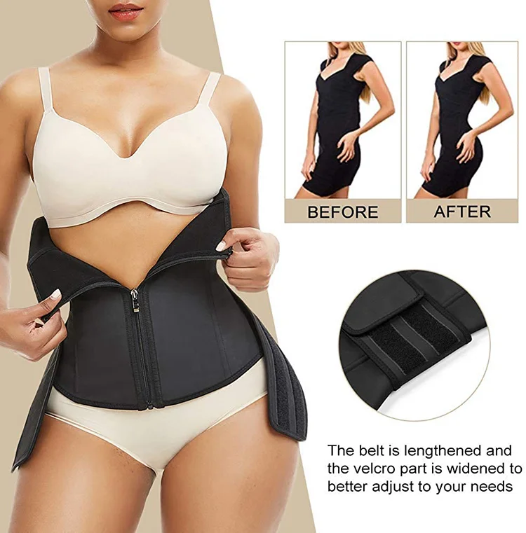 Wholesale Custom Logo Women Compression Latex Lose Weight Tummy Trimmer Waist Trainer Belt