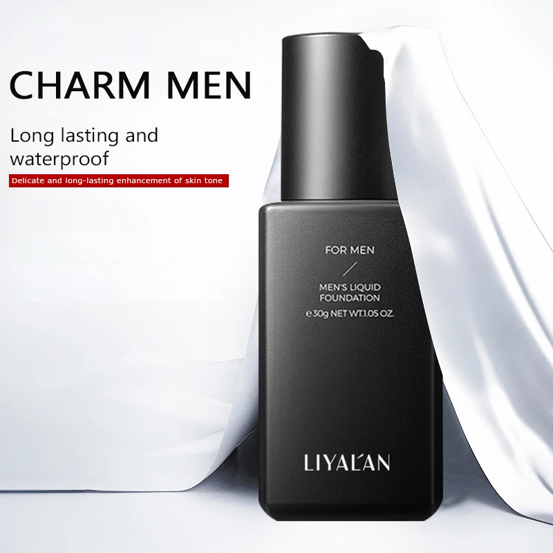 Оптовая продажа, фирменная торговая марка, Мужская основа для макияжа (новинка), полное покрытие, водонепроницаемый консилер, крем для мужчин, Жидкая основа