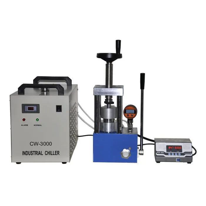 24 Ton Laboratory Manual Hot Press Machine with Cylindrical or Square Hot Pressing Mold and PID Temperature Controller