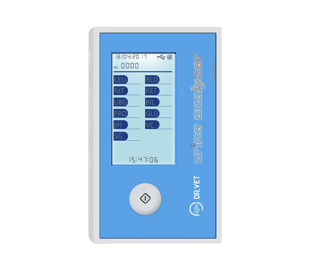 
11 parameters ultra-portable design urine analyzer for vet use 