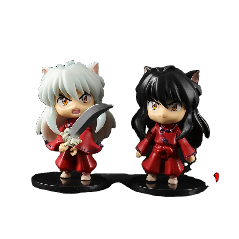 6pcs/set japanese anime figures Inuyasha sesshoumaru kagome Kikyo pvc action figures for Decoration