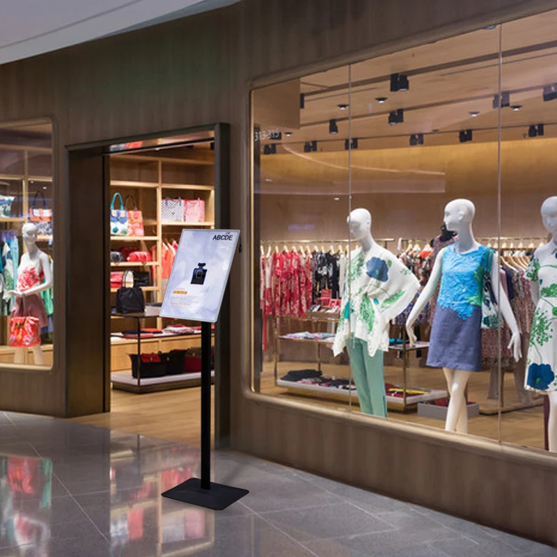 menu board stand led poster display stand aluminum poster display stand