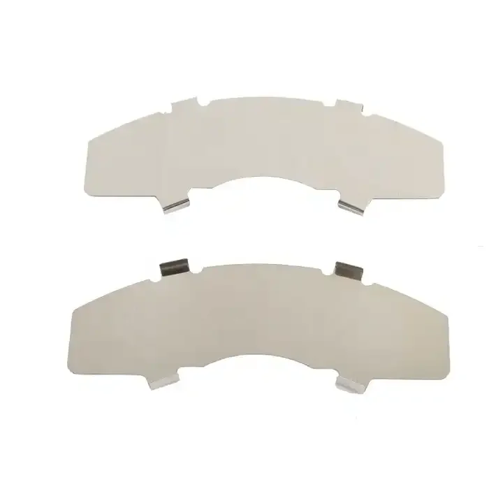 Brake pad accessories manufacturer disc brake shim metal rubber woven brake pad anti noise shims
