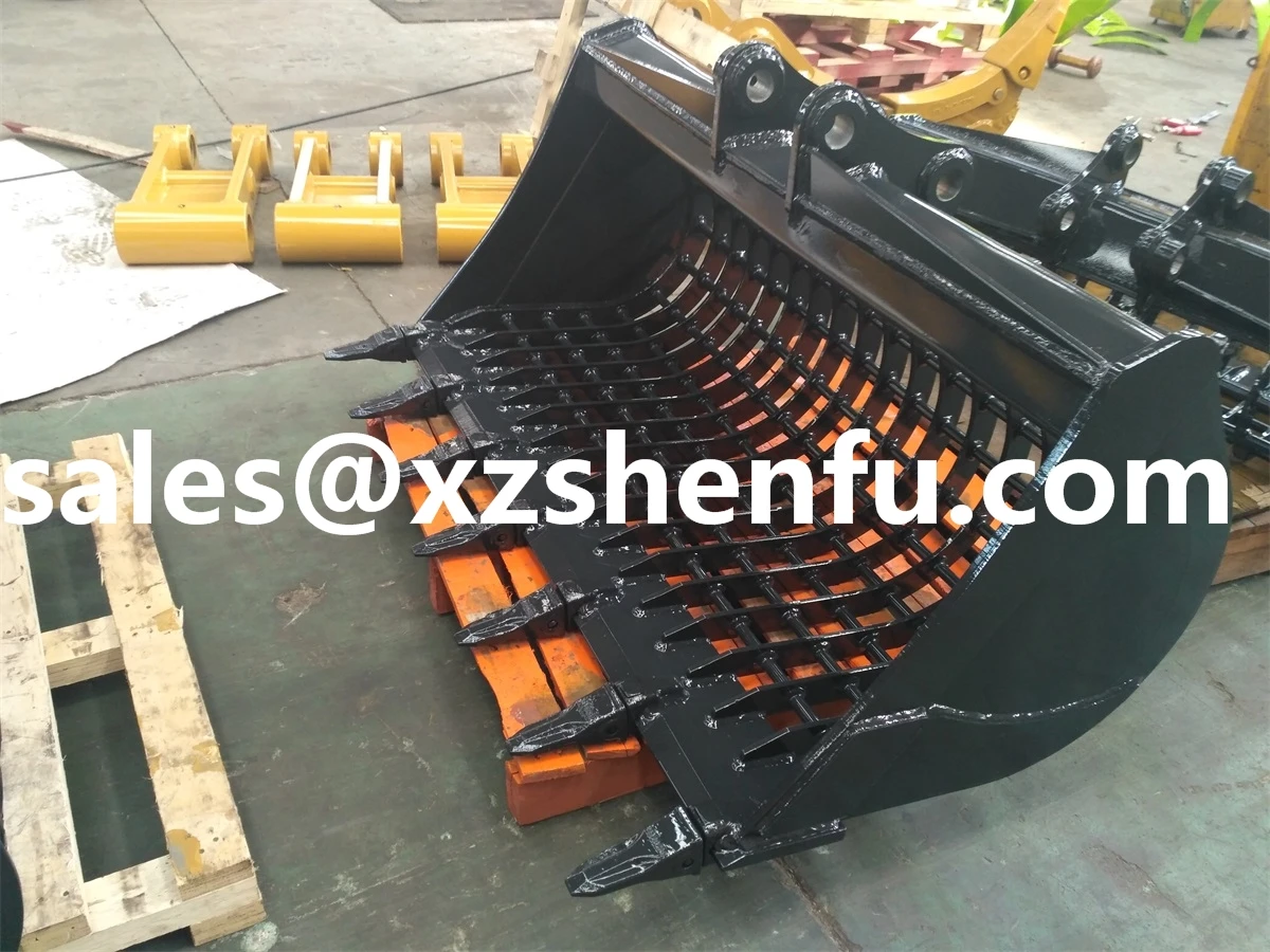5 ton excavator skeleton bucket wide 1200mm with teeth sieve buckets for sale