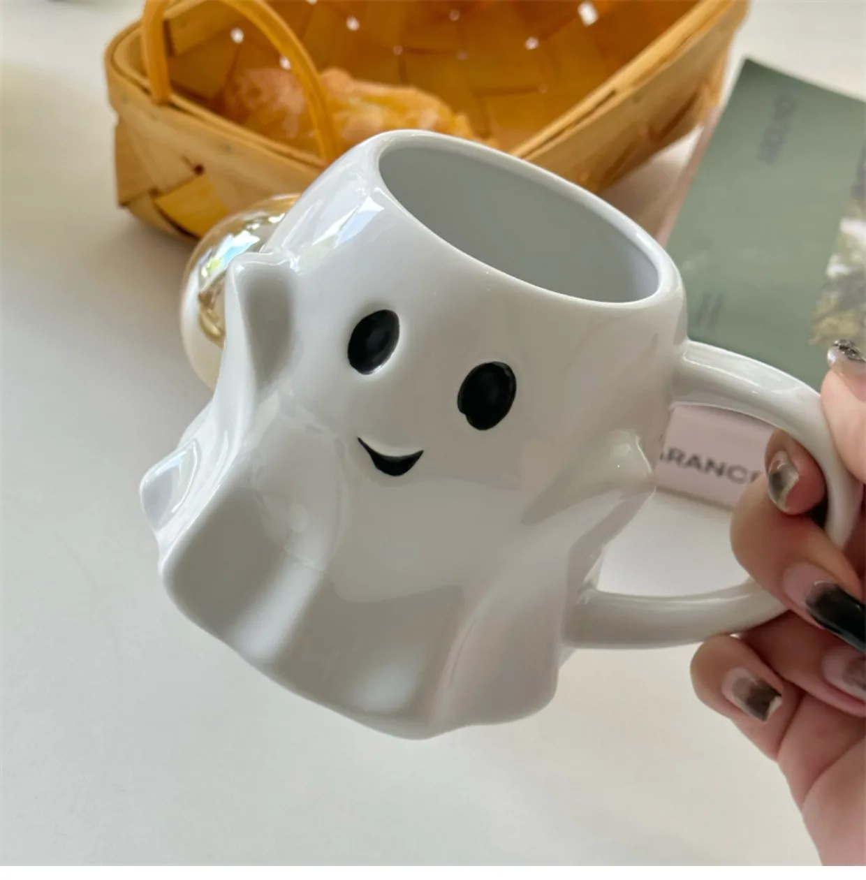Wholesale Ceramic Ghost Cups Halloween Mugs drinkware
