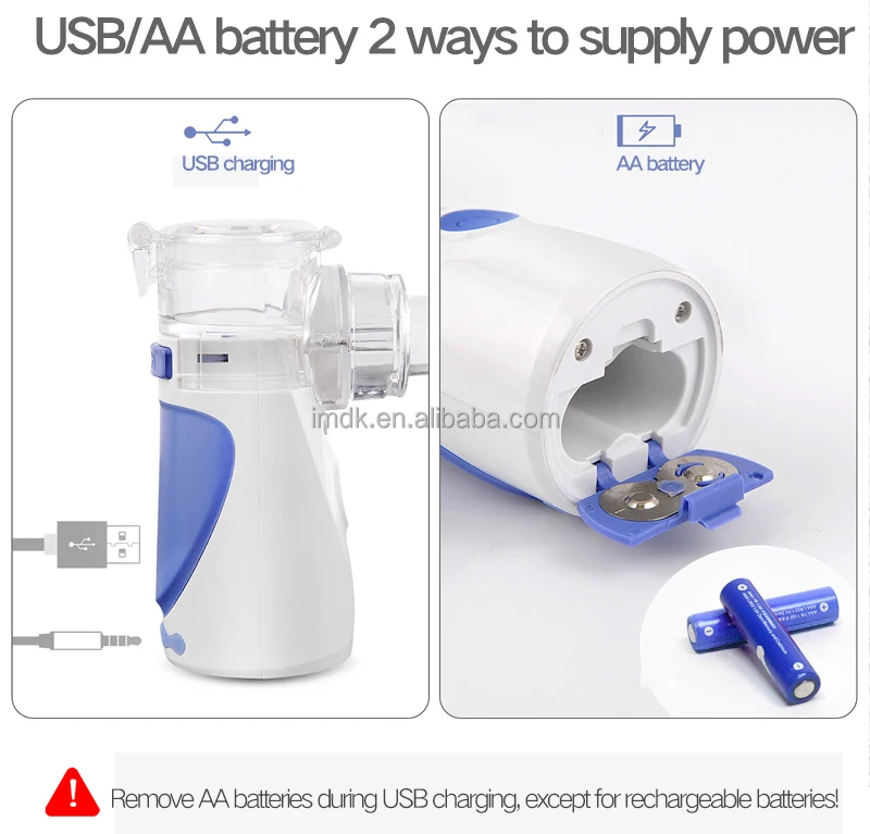 Home USB Mobile  Portable Ultrasonic Mesh Nebulizer Manufacturer Medical Mesh Nebulizer