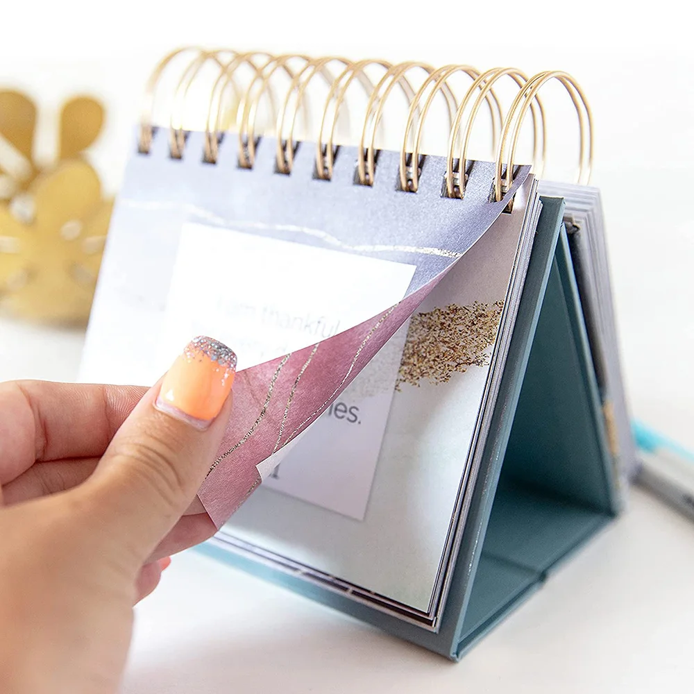 Custom agenda A6 Hardcover Promotional notebook School Supplies Office Supplies wall desk calendar