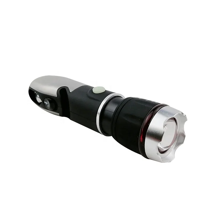 Car safety hammer led torch flash lighting light zoom multi-tool flashlight