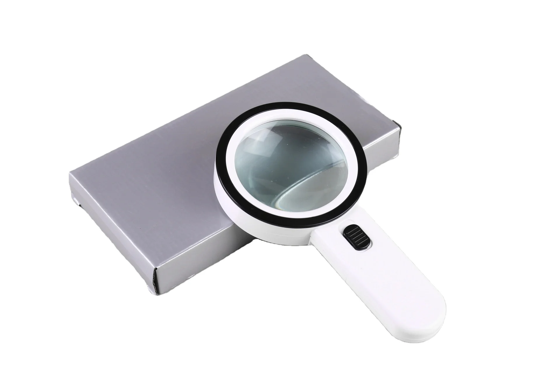 
30X Handheld Large Magnifying Glass 12 LED Illuminated Lighted Magnifier for Seniors Reading,Inspection, Jewelry, Explorer 