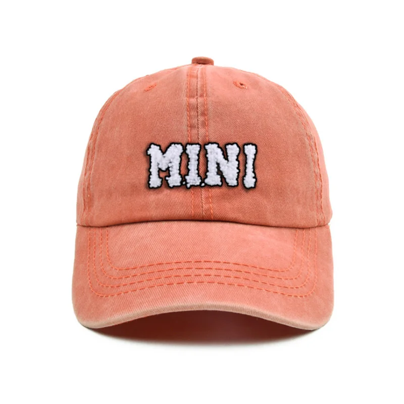 Hot Selling Children 3D MINI embroidery hat adjustable baseball cap kids sun visor outdoor curved classic sports hat