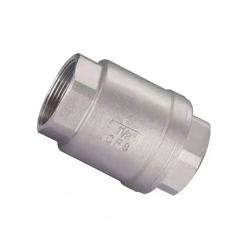 Screw End Stainless Steel Metal Vertical Type Water Oil Pipe Control water check valve DN80 steel check valve