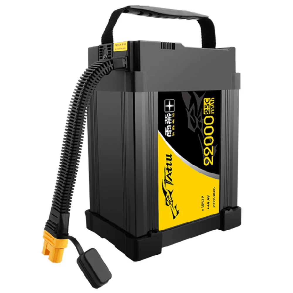 Tattu 12S 22000mah Lipo Battery Drone usage UAV 44.4V Lithium Ion Batteries Rechargeable Battery for drone