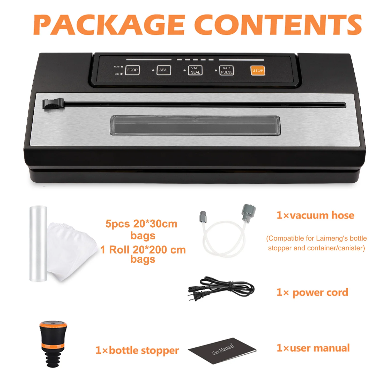 Hot Sales Kitchen Fresh Food Meat Saver Automatic Vacuum Sealer For Packing With Visible Chamber Window