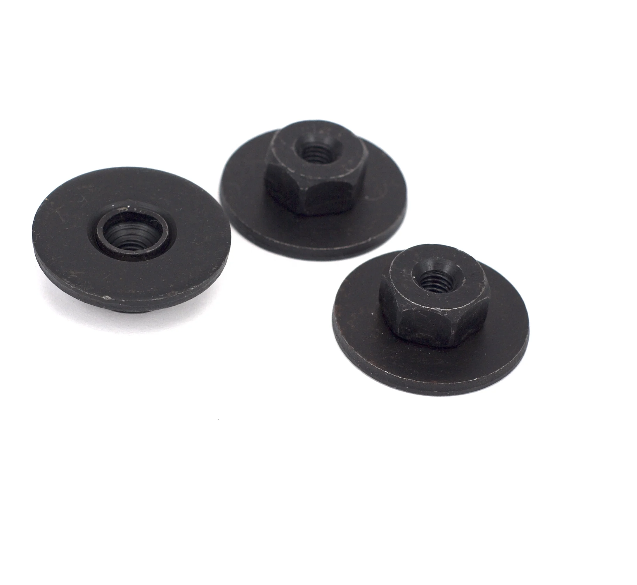 M8-1.25 two pieces hex nut with spinning washer Comby nut Bumper Cover Nut