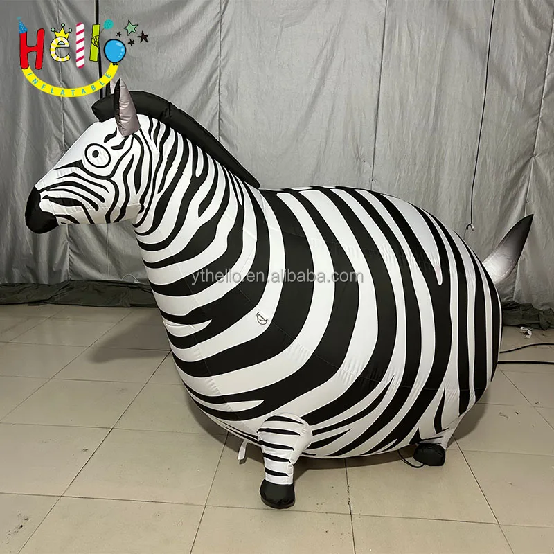 Custom Zoo Yard Decoration Inflatable Animal Inflatable Zebra Model