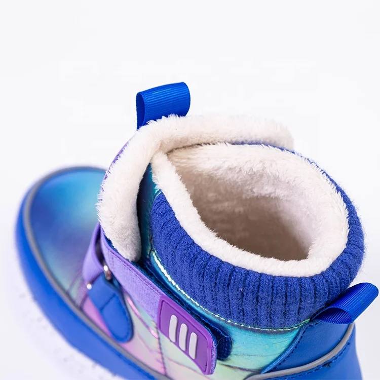
Shiny Ankle Kids Winter Snow Boots Anti-Slip Anti-Collision Hight-Cut For Outdoor Skiing Children Winter Boots Baby 
