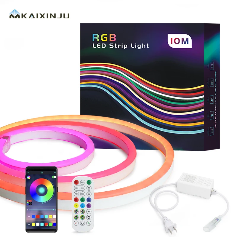 DC24v Smart Strip от производителя, оптовая продажа, водонепроницаемая неоновая Светодиодная гибкая мягкая лента для спальни
