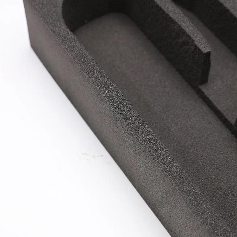 Custom molded carbon fiber EVA and EPE foam board insert EVA form liners into electronic packaging boxes