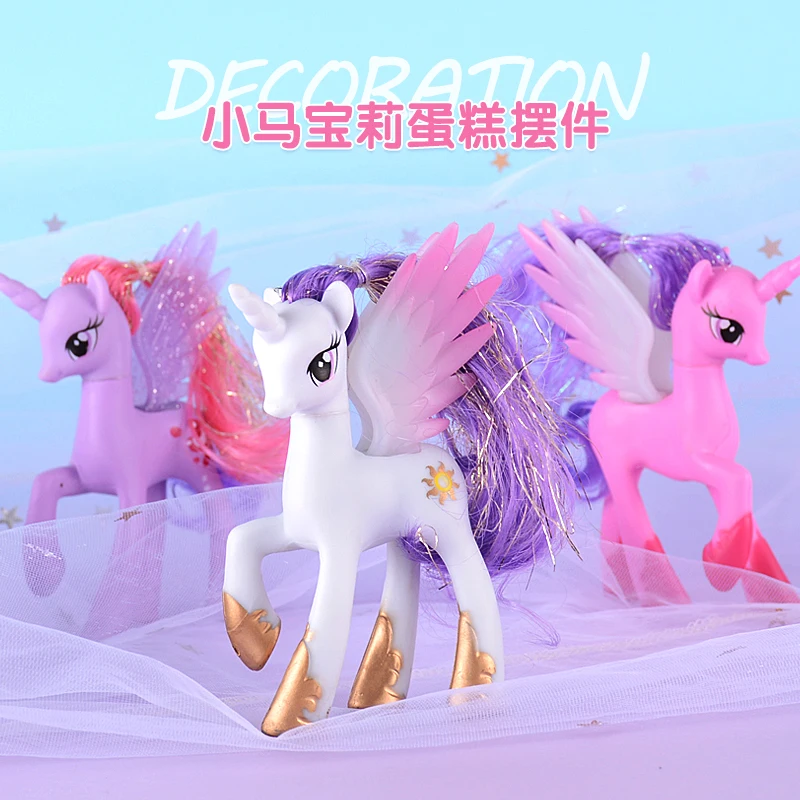 
Pony doll bao li toy kids bath toys vinyl doll models birthday cake baking decoration for kids 3 colors 