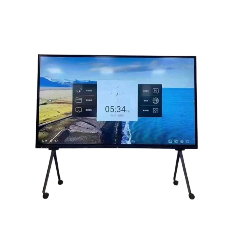 Windows / Android TV многофункциональная Панель ПК 32/43/55/65/75/86/98 дюймов черный сенсорный экран анимация в помещении