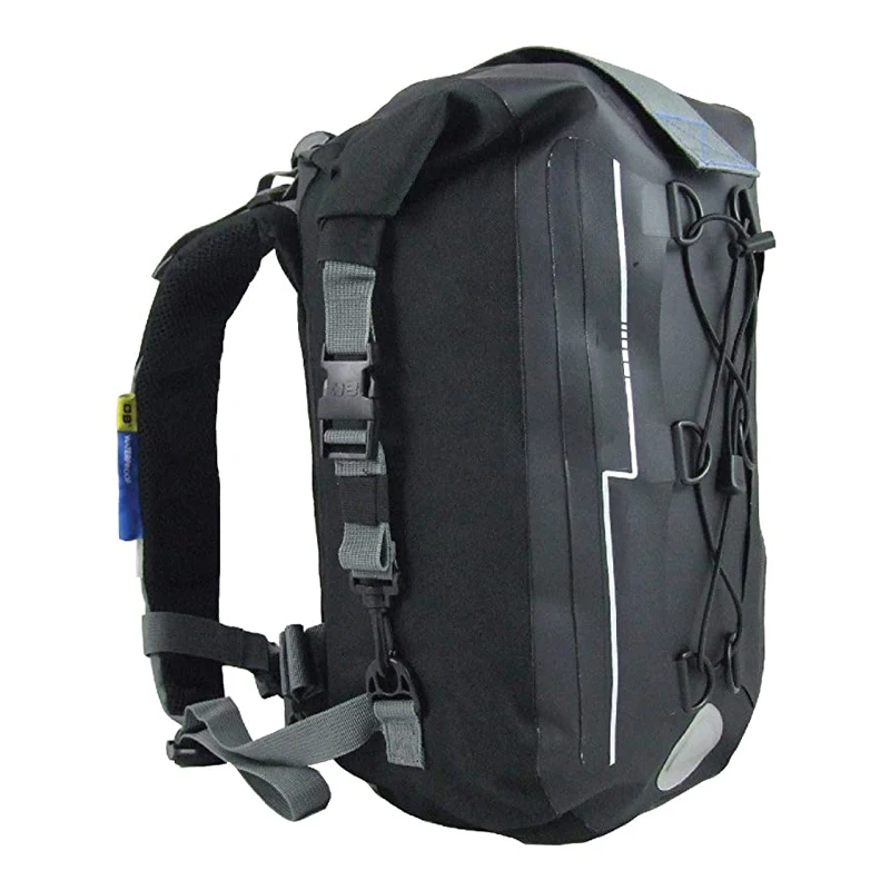 Outdoor backpack waterproof Fully welded seamless construction of PVC coated 600D nylon and Adjustable sternum strap