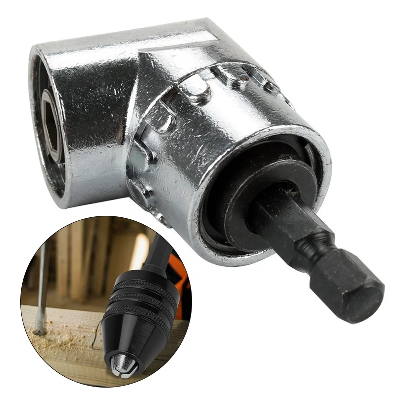 Mini Keyless Drill Chuck 1/4in Hex Shank Converter Adapter For Electric Grinder