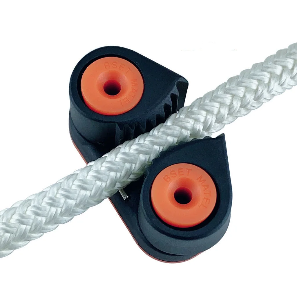 rope accesseries black nylon Cam Cleat Yacht for 3-12mm rope